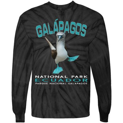 Galapagos National Park Ecuador Blue Footed Boobies Keepsake Tie-Dye Long Sleeve Shirt
