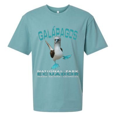 Galapagos National Park Ecuador Blue Footed Boobies Keepsake Sueded Cloud Jersey T-Shirt