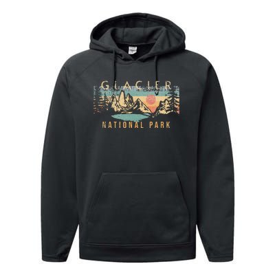 Glacier National Park Performance Fleece Hoodie