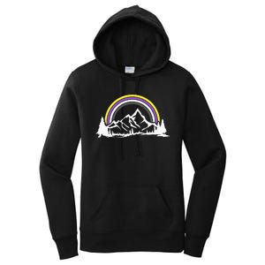 Gender Nonbinary Pride Hiking Camping Backpacking LGBT Women's Pullover Hoodie