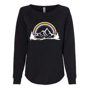 Gender Nonbinary Pride Hiking Camping Backpacking LGBT Womens California Wash Sweatshirt