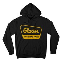 Glacier National Park Vintage Inspired Sign Graphic Hoodie