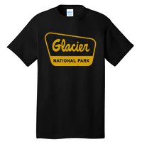 Glacier National Park Vintage Inspired Sign Graphic Tall T-Shirt