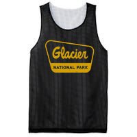 Glacier National Park Vintage Inspired Sign Graphic Mesh Reversible Basketball Jersey Tank