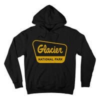 Glacier National Park Vintage Inspired Sign Graphic Tall Hoodie