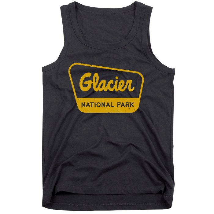 Glacier National Park Vintage Inspired Sign Graphic Tank Top