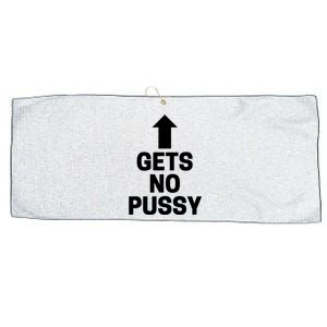 Gets No Pussy Funny Adult Humor Large Microfiber Waffle Golf Towel