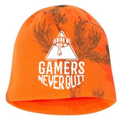 Gamers Never Quit Kati - Camo Knit Beanie