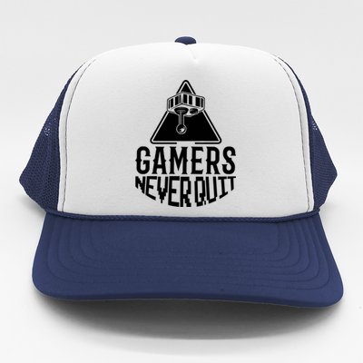 Gamers Never Quit Trucker Hat