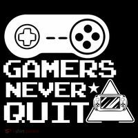 Gamers Never Quit Zip Tote Bag