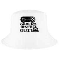Gamers Never Quit Cool Comfort Performance Bucket Hat