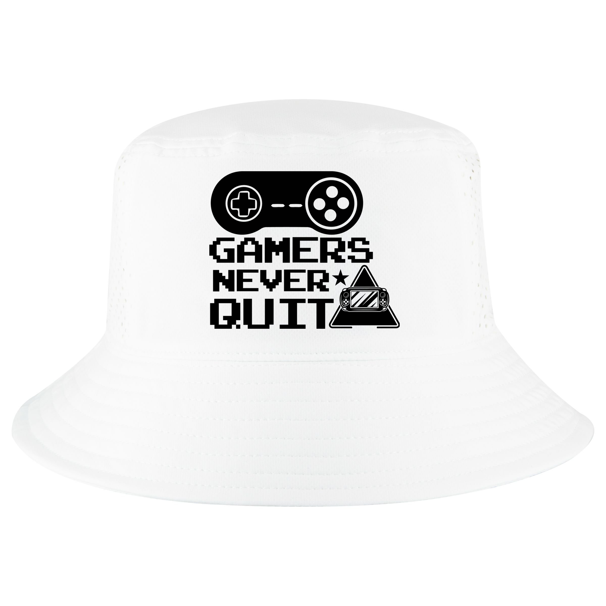 Gamers Never Quit Cool Comfort Performance Bucket Hat