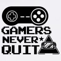 Gamers Never Quit Cooling Performance Crew T-Shirt