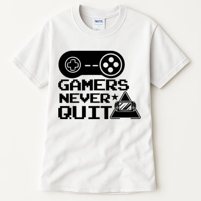 Gamers Never Quit Tall T-Shirt