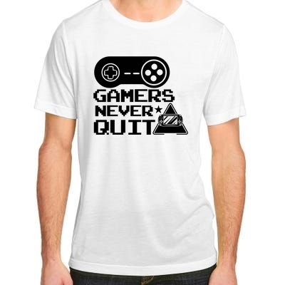 Gamers Never Quit Adult ChromaSoft Performance T-Shirt