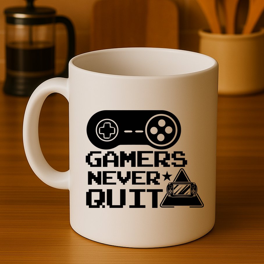 Gamers Never Quit Mug