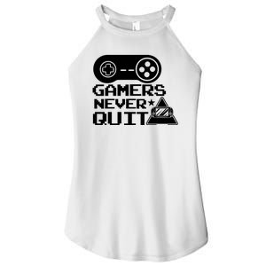 Gamers Never Quit Women’s Perfect Tri Rocker Tank