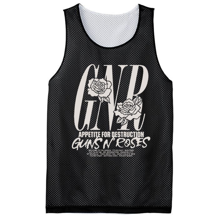 G.Uns N R.Oses Appetite Tracks Mesh Reversible Basketball Jersey Tank