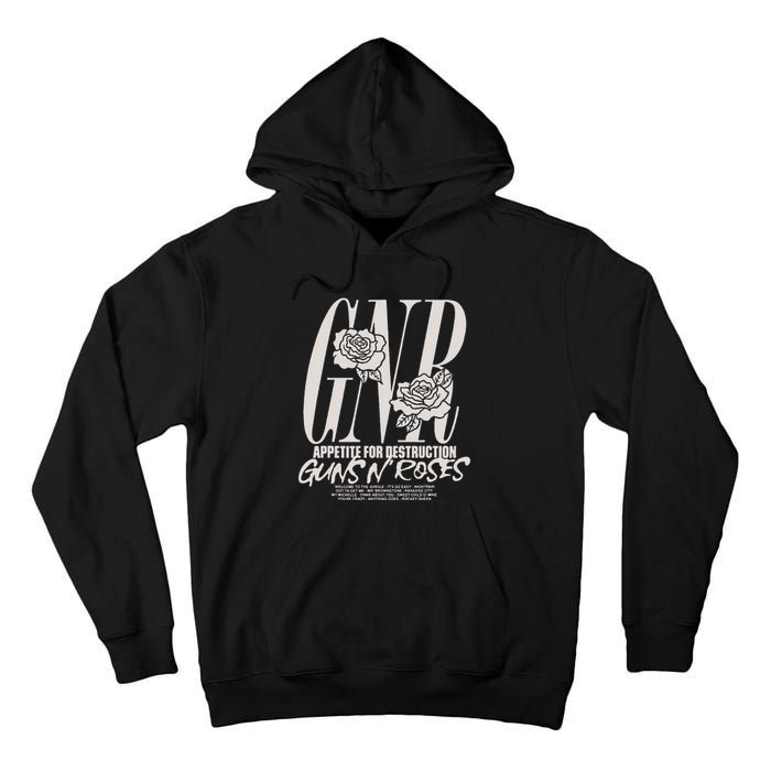 G.Uns N R.Oses Appetite Tracks Tall Hoodie