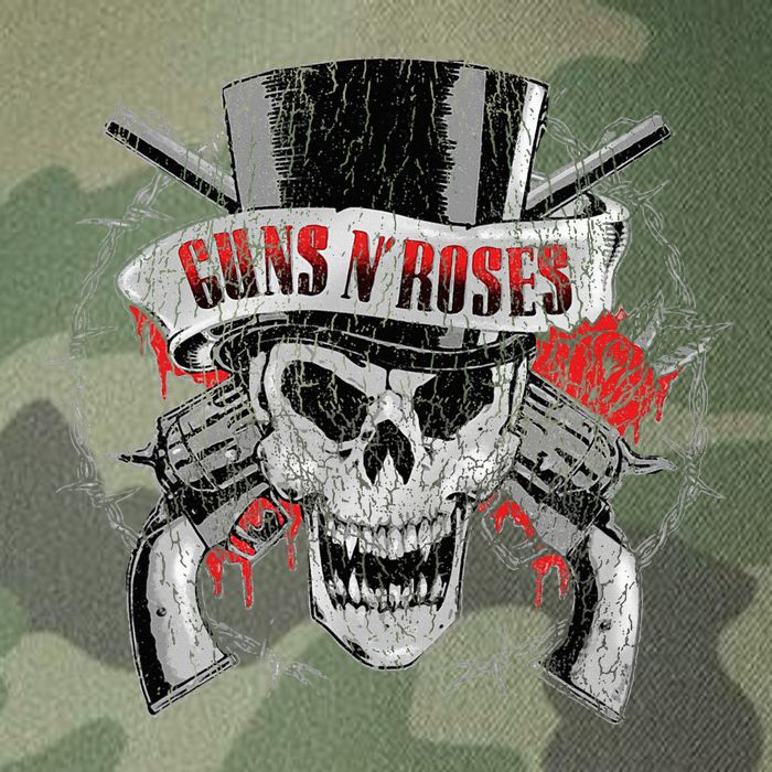 G.U.N.S N R.O.S.E.S Top Hat Skull Legacy Tie Dye Trucker Hat