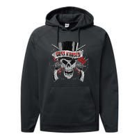 G.U.N.S N R.O.S.E.S Top Hat Skull Performance Fleece Hoodie