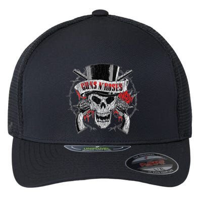 G.U.N.S N R.O.S.E.S Top Hat Skull Flexfit Unipanel Trucker Cap