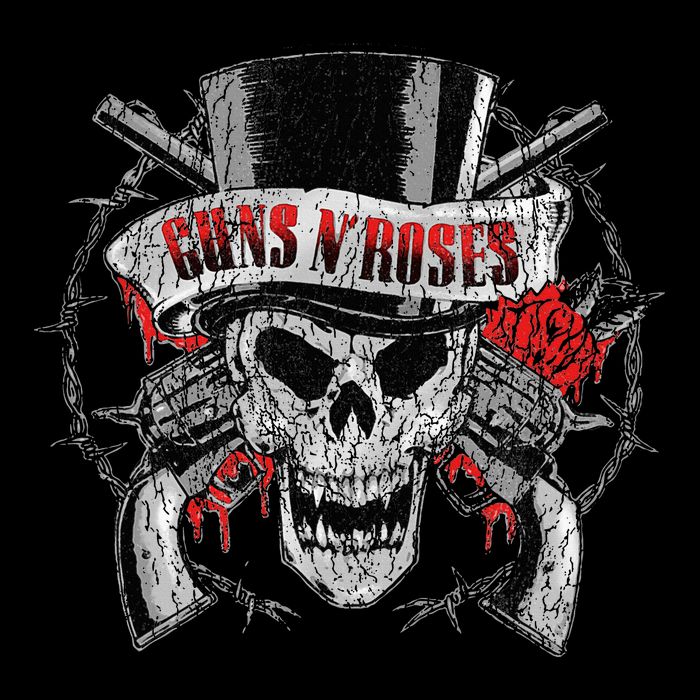 G.U.N.S N R.O.S.E.S Top Hat Skull 16 in Basic Backpack