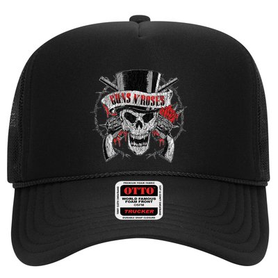 G.U.N.S N R.O.S.E.S Top Hat Skull Trucker Hat