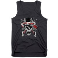 G.U.N.S N R.O.S.E.S Top Hat Skull Tank Top