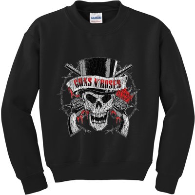 G.U.N.S N R.O.S.E.S Top Hat Skull Kids Sweatshirt
