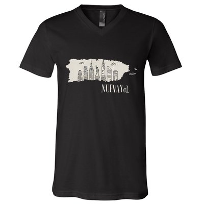 Graphic Nuevayol Retro Styles Nuevayol Name Personalized V-Neck T-Shirt
