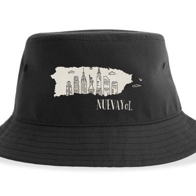 Graphic Nuevayol Retro Styles Nuevayol Name Personalized Sustainable Bucket Hat