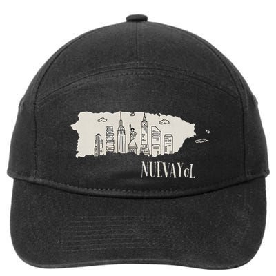 Graphic Nuevayol Retro Styles Nuevayol Name Personalized 7-Panel Snapback Hat
