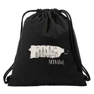 Graphic Nuevayol Retro Styles Nuevayol Name Personalized Drawstring Bag