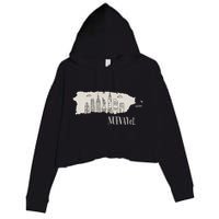 Graphic Nuevayol Retro Styles Nuevayol Name Personalized Crop Fleece Hoodie