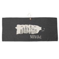 Graphic Nuevayol Retro Styles Nuevayol Name Personalized Large Microfiber Waffle Golf Towel