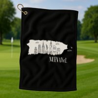 Graphic Nuevayol Retro Styles Nuevayol Name Personalized Golf Towel