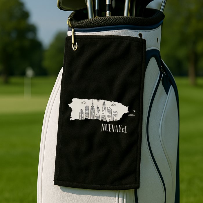 Graphic Nuevayol Retro Styles Nuevayol Name Personalized Golf Towel