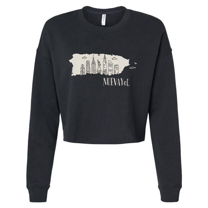 Graphic Nuevayol Retro Styles Nuevayol Name Personalized Cropped Pullover Crew