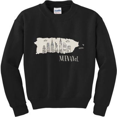 Graphic Nuevayol Retro Styles Nuevayol Name Personalized Kids Sweatshirt