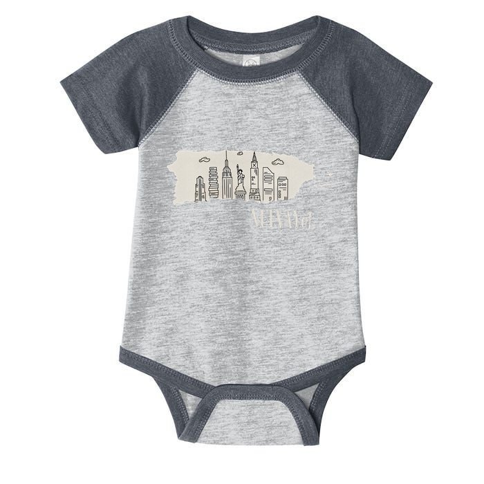 Graphic Nuevayol Retro Styles Nuevayol Name Personalized Infant Baby Jersey Bodysuit