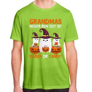 Grandmas Never Run Out Of Kisses Or Candy Ghost Halloween Adult ChromaSoft Performance T-Shirt