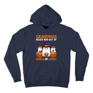 Grandmas Never Run Out Of Kisses Or Candy Ghost Halloween Tall Hoodie