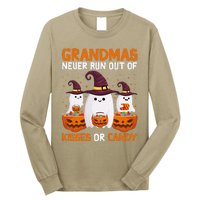 Grandmas Never Run Out Of Kisses Or Candy Ghost Halloween Long Sleeve Shirt