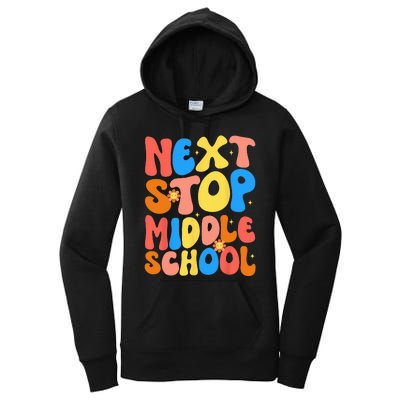 Groovy Next Stop Middle School Elementary School Graduation Women's Pullover Hoodie