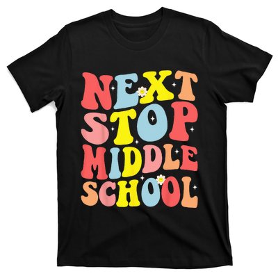 Groovy Next Stop Middle School Elementary School Graduation T-Shirt