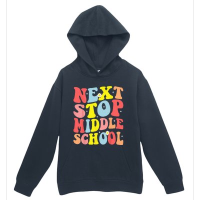 Groovy Next Stop Middle School Elementary School Graduation Urban Pullover Hoodie