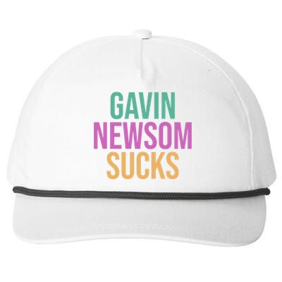 Gavin Newsom Sucks Snapback Five-Panel Rope Hat