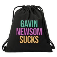 Gavin Newsom Sucks Drawstring Bag