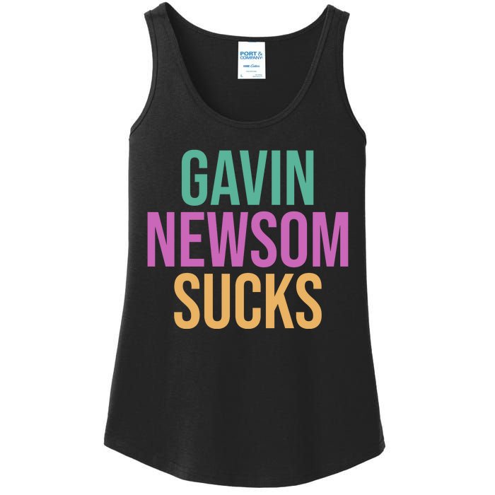 Gavin Newsom Sucks Ladies Essential Tank